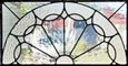 Custom leaded glass fony arch transom window