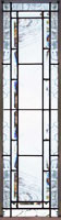 Custom leaded glass beveled sidelight window