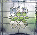 SB33LHF custom leaded beveled glass window