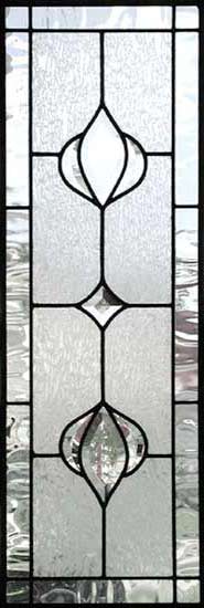 Custom leaded bevel glass sidelight window