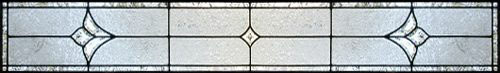 Custom leaded glass C04t transom window