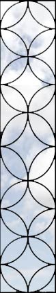 Custom colonial5s leaded glass window
