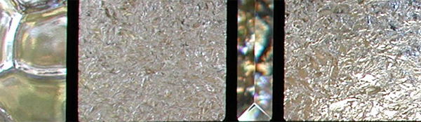 flemish glass, gluechip glass and pencil bevel