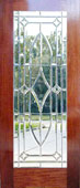 mahogany door with chbd8l leaded glass bevel window