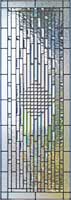 Custom leaded glass window abstract 36V