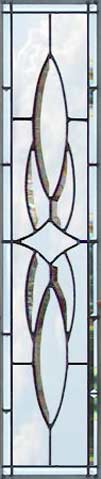 Custom leaded glass sidelight window