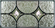 Custom leaded glassbeveled transom window