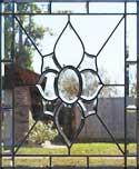HG12P custom leaded beveled glass window