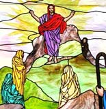 Bethany Chapel custom stained and leaded glass window