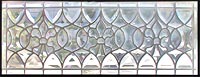 Custom leaded glass Victorian transom window