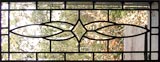 Custom leaded glass beveled transom window