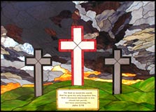 Cana Wedding custom stained and leaded glass window