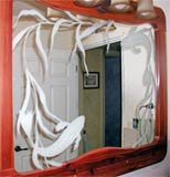 koi mirror sandblasting