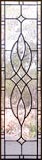 Custom leaded glass beveled sidelight window